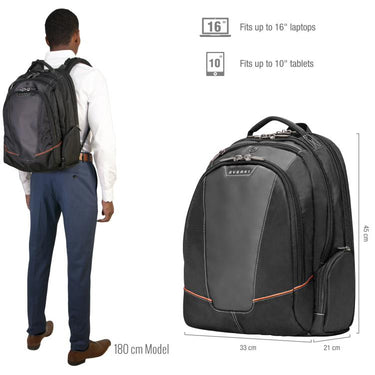 Everki 16-Inch Flight Travel Friendly Laptop Backpack